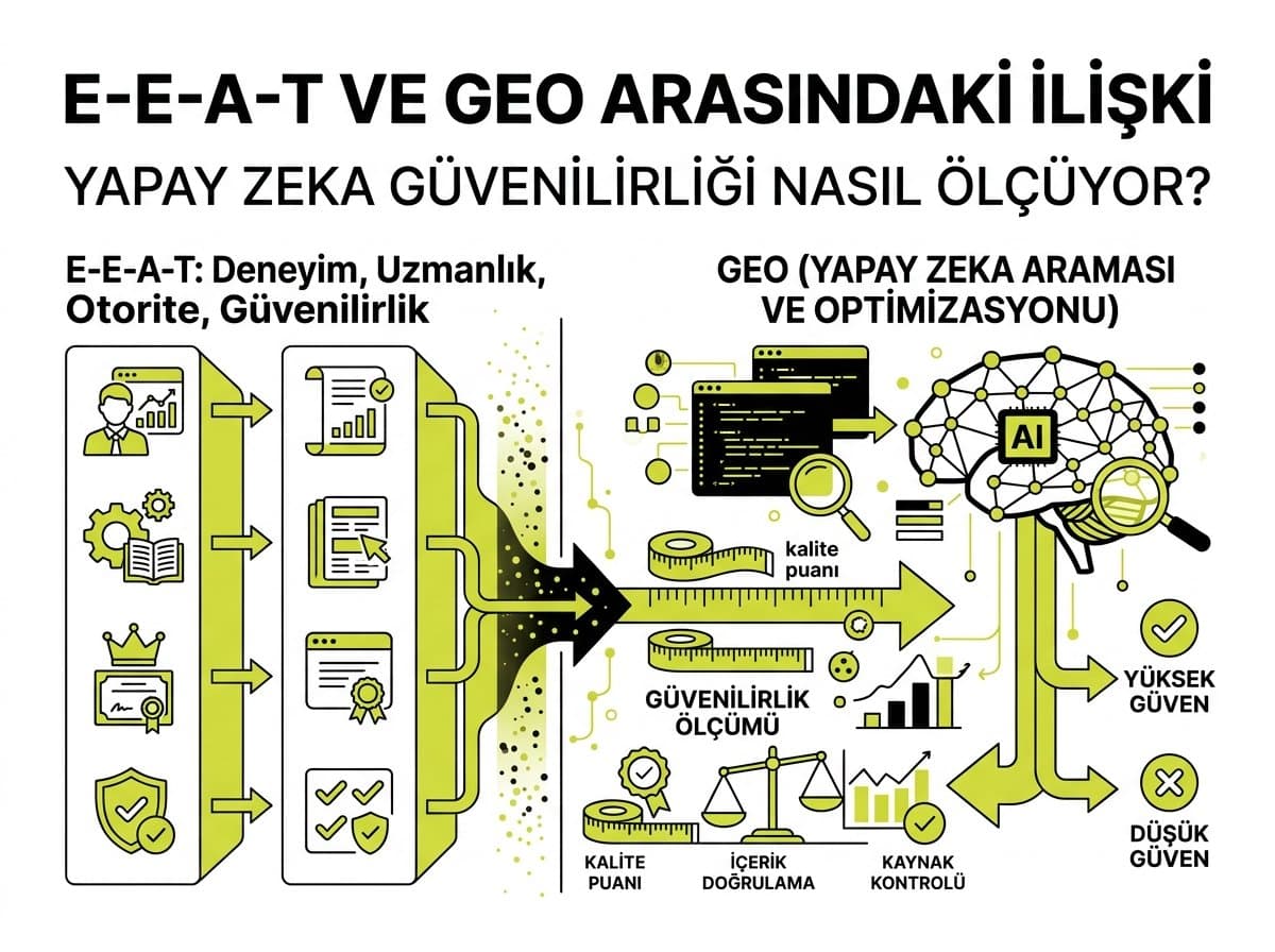 E-E-A-T ve GEO İlişkisi: AI Güvenilirliği Nasıl Ölçüyor? (2026)