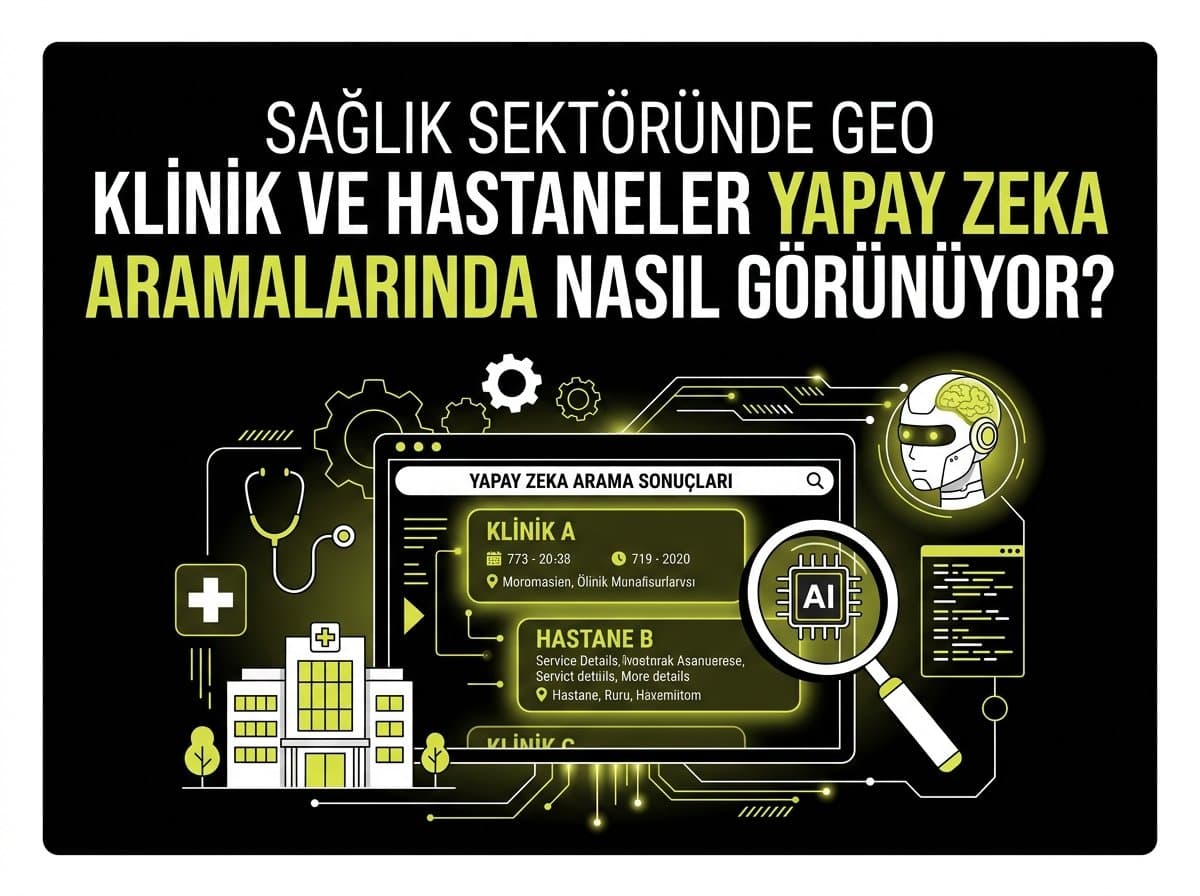 Sağlık Sektöründe GEO: Klinikler ve Hastaneler AI Aramalarında Nasıl Görünür? (2026)