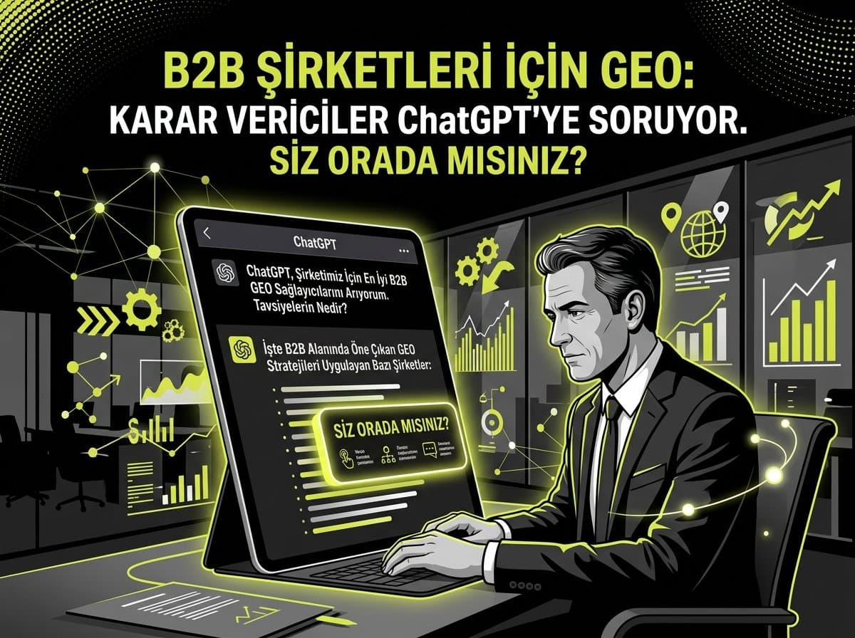 B2B Şirketler İçin GEO: Karar Vericiler ChatGPT’ye Soruyor, Siz Orada mısınız? (2026)