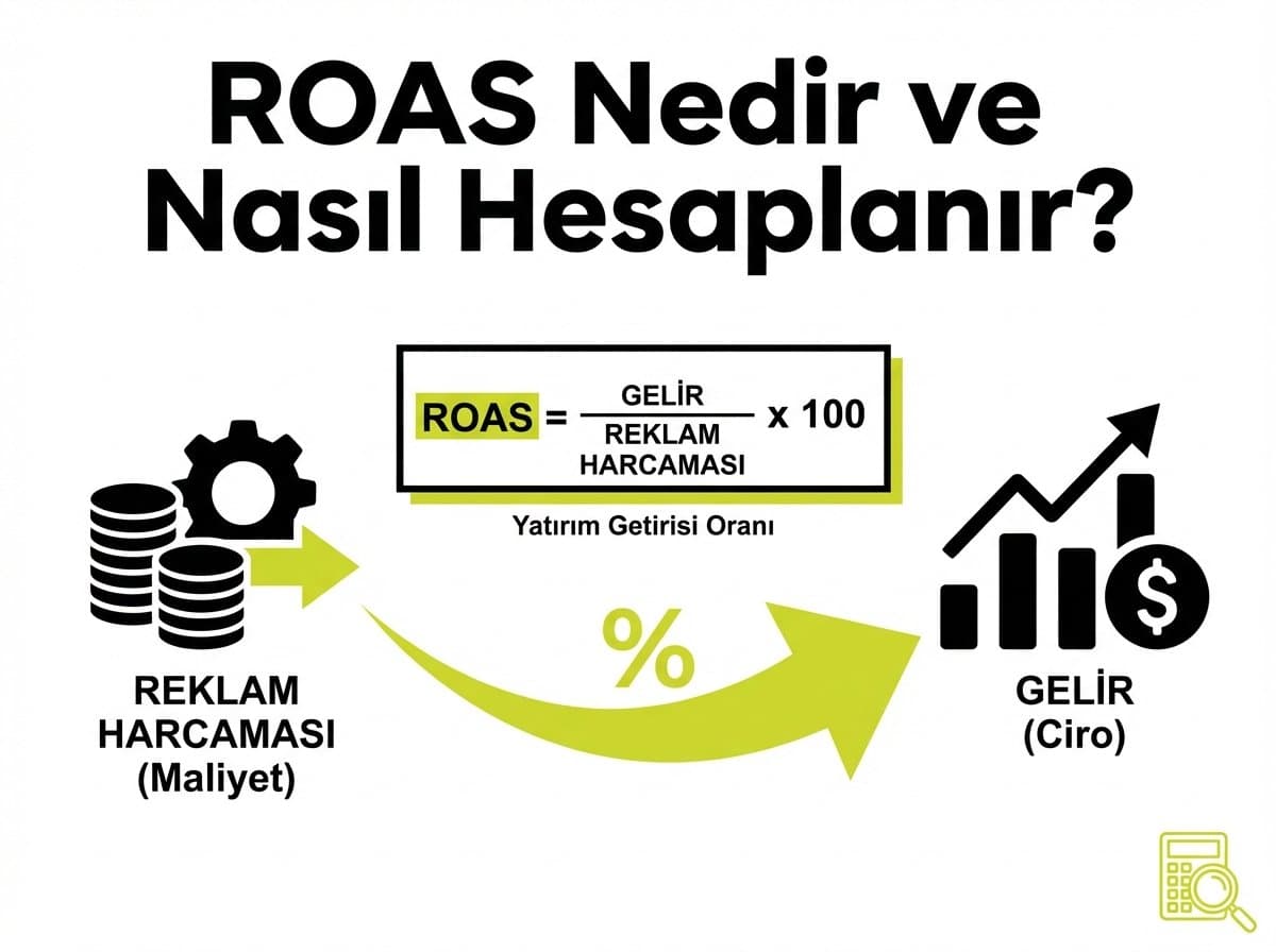 ROAS Nedir, Nasıl Hesaplanır? Reklam Yatırım Getirisi 2026 Rehberi